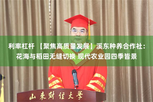 利率杠杆 【聚焦高质量发展】溪东种养合作社：花海与稻田无缝切换 现代农业园四季皆景