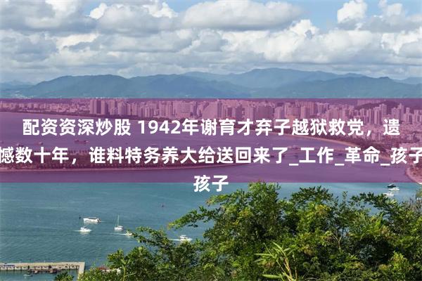 配资资深炒股 1942年谢育才弃子越狱救党，遗憾数十年，谁料特务养大给送回来了_工作_革命_孩子