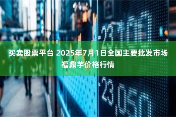 买卖股票平台 2025年7月1日全国主要批发市场福鼎芋价格行情