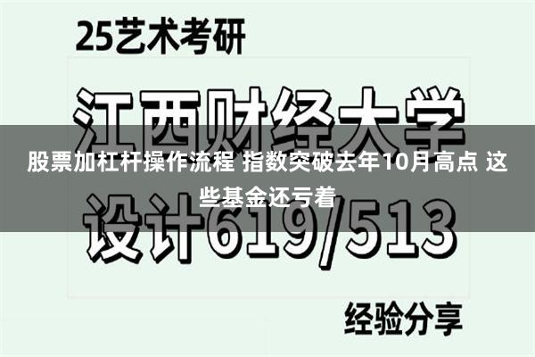 股票加杠杆操作流程 指数突破去年10月高点 这些基金还亏着