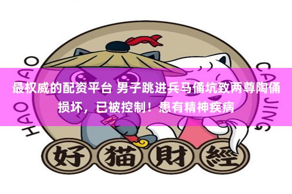 最权威的配资平台 男子跳进兵马俑坑致两尊陶俑损坏，已被控制！患有精神疾病
