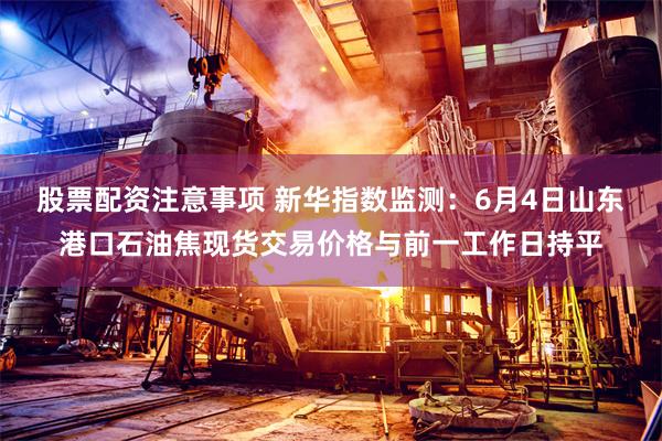 股票配资注意事项 新华指数监测:6月4日山东港口石油焦现货交易价格与前一工作日持平