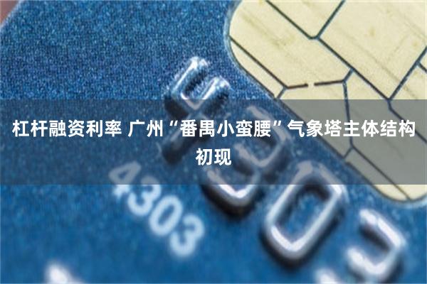 杠杆融资利率 广州“番禺小蛮腰”气象塔主体结构初现