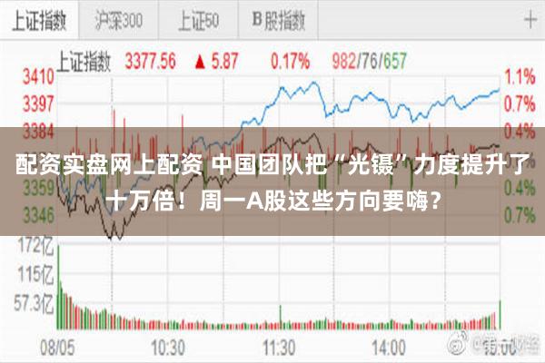 配资实盘网上配资 中国团队把“光镊”力度提升了十万倍！周一A股这些方向要嗨？