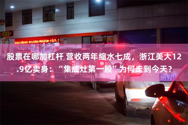 股票在哪加杠杆 营收两年缩水七成，浙江美大12.9亿卖身：“集成灶第一股”为何走到今天？