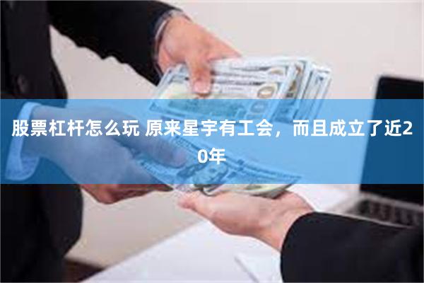 股票杠杆怎么玩 原来星宇有工会,而且成立了近20年