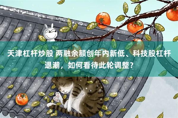天津杠杆炒股 两融余额创年内新低、科技股杠杆退潮,如何看待此轮调整?